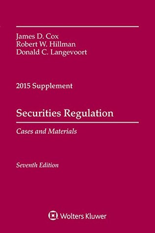 Download Securities Regulation: Cases and Materials, 2015 Case Supplement - James D. Cox | ePub