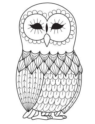 Download Daily Planner Journal: 365   Days Bullet Journaling Blank Notebook with Sections for Date, Time, Notes, Lists & Doodles! 8.5 X 11 Size, 380 Pages, Color the Cover Zentangle Owl -  | PDF