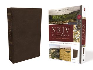 Read Online NKJV Study Bible, Premium Calfskin Leather, Brown, Full-Color, Comfort Print: The Complete Resource for Studying God’s Word - Thomas Nelson file in PDF