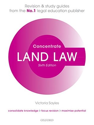 Read Land Law Concentrate: Law Revision and Study Guide - Victoria Sayles file in PDF