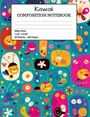 Download Kawaii Composition Notebook: Cute Japanese Bugs School Office Home Student Teacher Writing Tablets- 100 Pages - Wide Ruled - 7.44 X 9.69 - 1570 Publishing | ePub