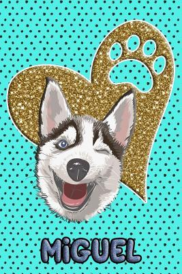 Full Download Husky Life Miguel: College Ruled Composition Book Diary Lined Journal Blue - Frosty Love | ePub