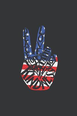 Read Online Notebook: Patriotic Peace Sign American Flag 4th of July Journal & Doodle Diary; 120 College Ruled Pages for Writing and Drawing - 6x9 in. - True Patriot Publishing Co file in ePub