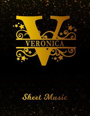 Read Online Veronica Sheet Music: Personalized Name Letter V Blank Manuscript Notebook Journal - Instrument Composition Book for Musician & Composer - 12 Staves per Page Staff Line Notepad & Notation Guide - Create, Compose & Write Creative Songs -  | PDF